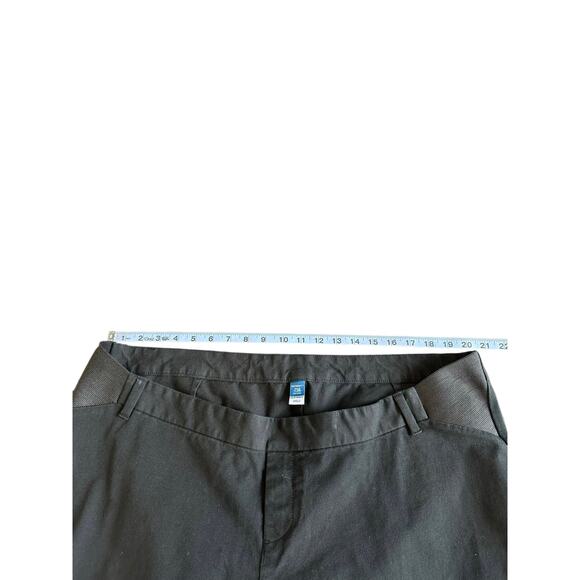 Old Navy Black Office Work Career Side Panel Maternity Pixie Flare Pants Size 20 - Picture 11 of 14